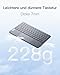 Inateck Tablet Tastatur mit Touchpad, Ultraleichte Tastatur Kabellose QWERTZ Deutsch mit Trackpad, kompatibel mit iPad/Tablet/Windows/Laptop/...