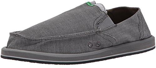 Sanuk Men's Pick Pocket Denim Loafer, Charcoal, 09 M Us #TOP5
