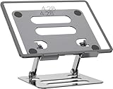 iAXBi T-Ablet Stand for iPad, Adjustable Foldable Aluminium T-Ablet Stand Holder for Desk for T-Ablet (4.7-12.9 inch) Kindle and Foldable Phone Compatible with iPad Series,Galaxy Z Flip5, Silver Gray