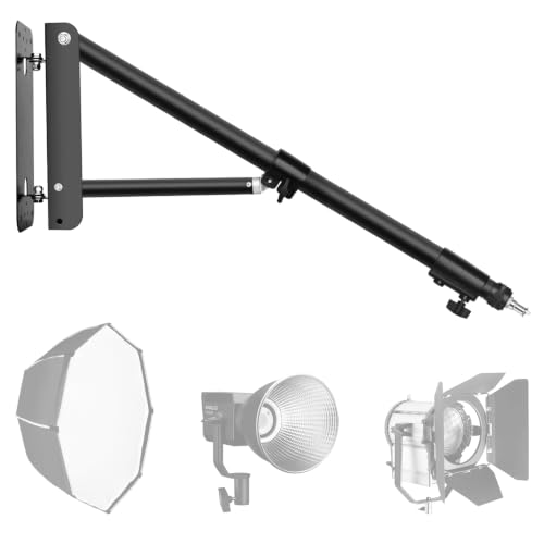 EMART Ring Light Wall Mount Boom Arm, Adjustable 71in/180cm Overhead Stand by EMART - Used condition - US$48.82