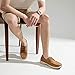 Vostey Men's Loafers & Slip-ons 3-Eye Boat Shoes Men Comfortable Casual Loafers for Men (BMY3005 tan 10.5)