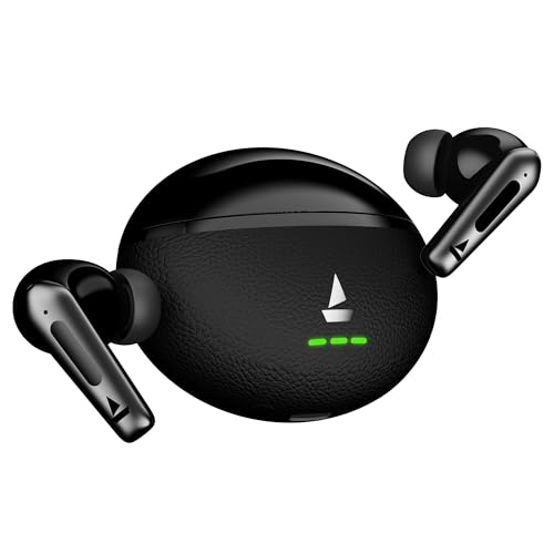 Image of boAt Airdopes Prime 512 (2026 Launch) Volume Swipe Control, 4Mics AI-ENx, 50H Battery, Multi Connect, App Support, BT v6.1, Bluetooth Earbuds, TWS Ear Buds Wireless Earphones with mic(Midnight Pebble)
