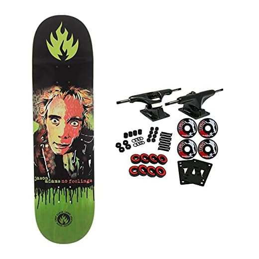 Black Label Skateboard Complete Jason Adams No Feelings Assorted Colors 8.68" x 32.63"