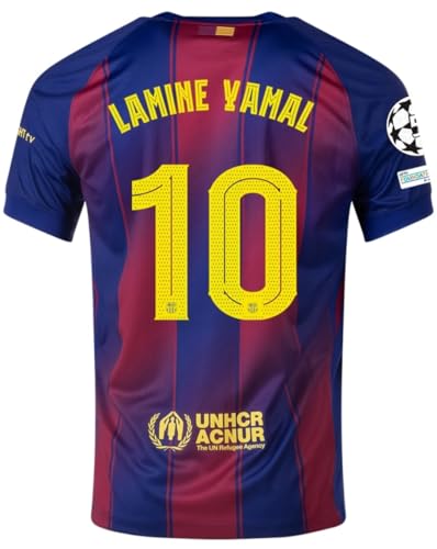 Lamine Yamal FC Barcelona 2025/26 Home Jersey #10 Blue/Red