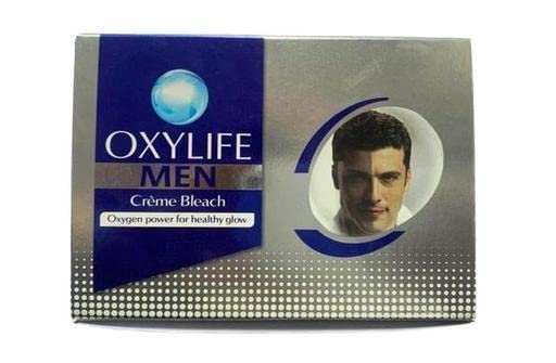 Men Creme Bleach 150gm Oxygen Power for Healthy Glow 3 Benefits Removes Tan, Lightens Dark Sport, Lightens Skin Tone