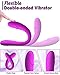 Double Dildo Vibrator - BOMBEX Eden Remote Double-Ended Dildo with 7 Vibration Modes for Couples, Dual Motors Silicone Rechargeable Anal G-spot Stimulator for Men Women