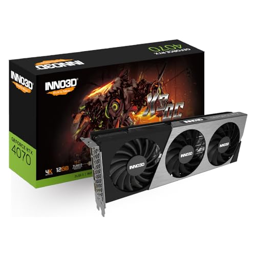 Image of INNO3D Geforce RTX 4070 X3 OC 12GB GDDR6X 192-Bit I Pci E X4 Gaming Graphic Card - N40703-126XX-185252L