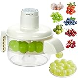 Automatic Grape Peeler Machine, Electric Garlic Peeler & Cherry Tomato,Cordless Electric Grape Peeling Machine for Fruit & Vegetable-Rechargeable Garlic Peeler Skin Remover for Home Kitchen Outdoor