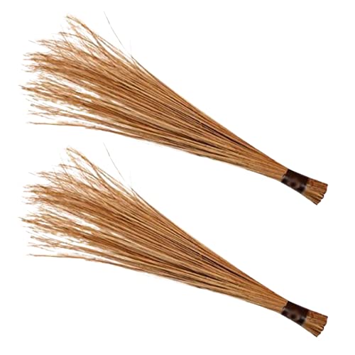 Mylife Natural Coconut Leaf Grass Broom Stick (Coconut Jhadu/Nariyal Jhadu/Teela) Large Size 2pic