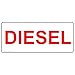 ComplianceSigns.com Diesel Safety Label Decal, 14x5 inch Vinyl for Fuel