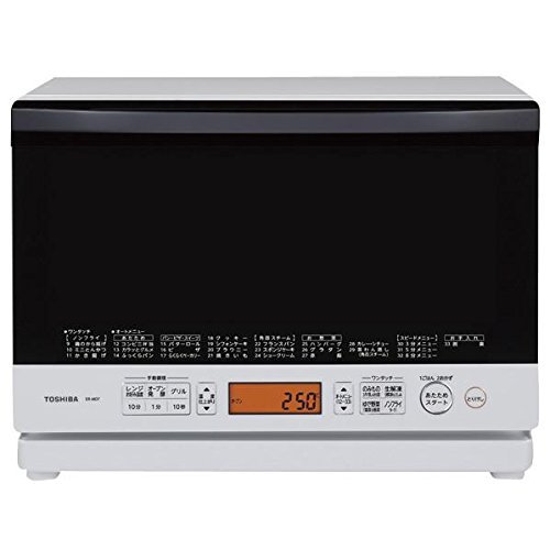 Amazon | 東芝 簡易スチームオーブンレンジ 26L グランホワイト ER-MD7 