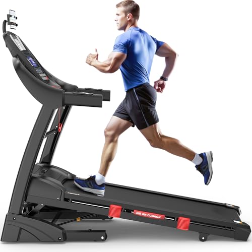 Image of 4.5HP Treadmill w / 15 auto Incline, Folding Treadmill with 300lbs Capacity, 10MPH Speed, 64+3+3+1 Programs, App Connection, HiFi Stereo Speakers, Ultra-Wide & Quiet, Running Jogging Machine for Home