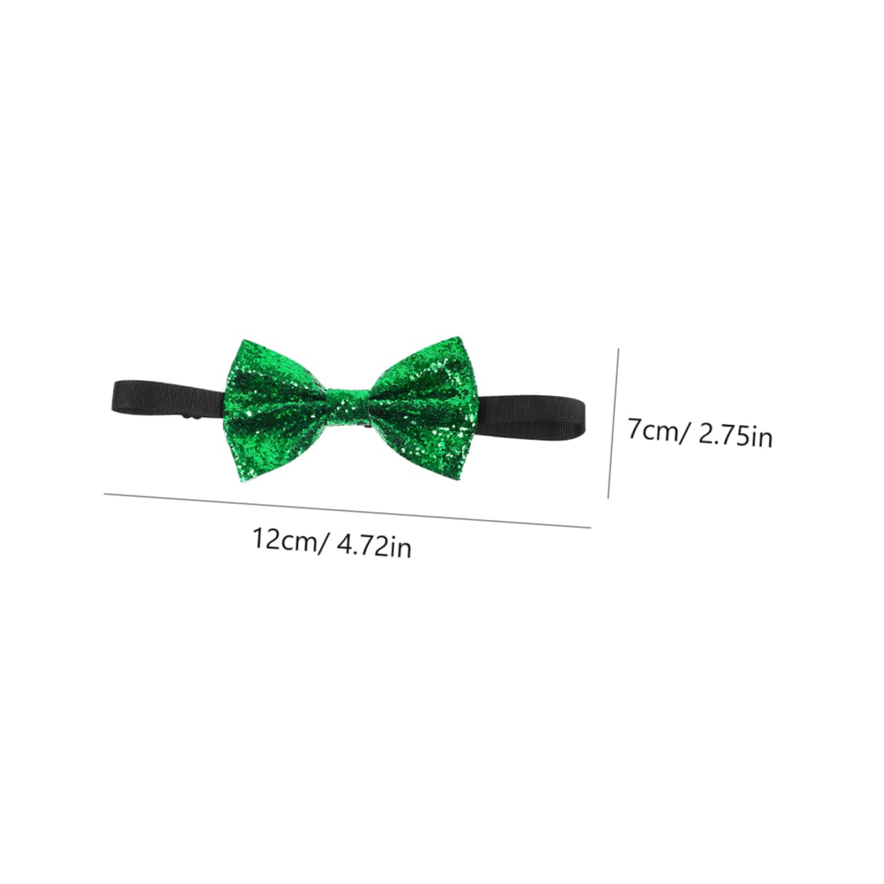 Veemoon 2pcs Square Bowties Glittery Men's Boys Bow Ties Adjustable for Events Photoshoots