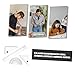 HONMEET Math Class Supply 20cm Geometric Ruler Set Triangle Protractor for School and Office