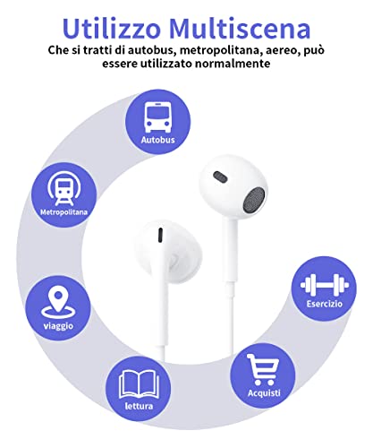 Auricolari per iPhone, Auricolari con filo, Cuffie...