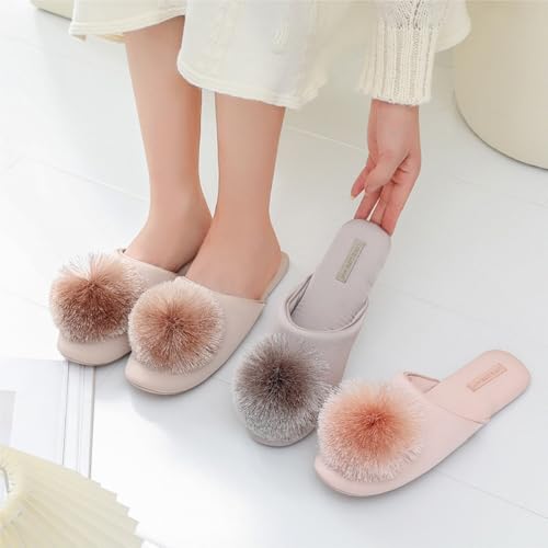 Bathroom Slippers, Women's Warm Winter Slippers - Cozy Indoor House Shoes for Home for Living Room/Pool/Beach/SPA/Public Showers4