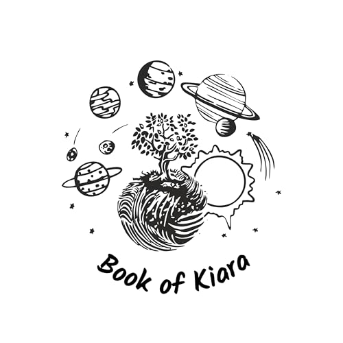 Image of Kunya Personalised Book Stamp with Your Name(3.5 cm Dia), customised for Stamping Books for Readers, Great Gift for booklovers, Kids, Teachers (Space Dreamer)