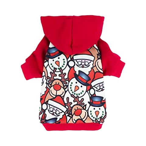 Fitwarm Hunde-Kapuzenpullover, leicht, Samt Cover