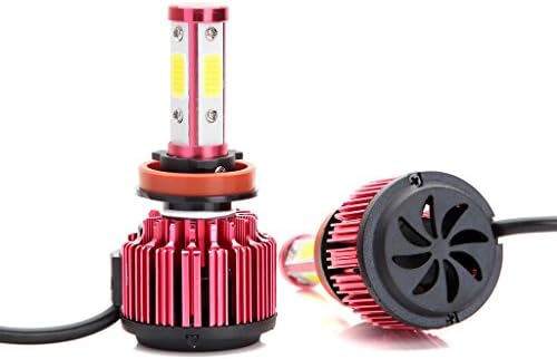 H11 H8 H9 Auto Headlamp 200W 20000LM 6000K White 360 Degree Beam Angle COB Chips
