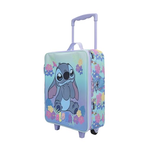 Bioworld Lilo & Stitch Aloha Stitch Estojo piloto azul juvenil de 35,5 cm