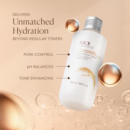 The Face Shop Rice & Ceramide Moisturizing Face Toner Enriched With Rice Extracts To Brighten The Skin | Suits All Skin Types | Hydrating Milky Face Toner For Glowing Skin, Korean Skin Care,150ml 4