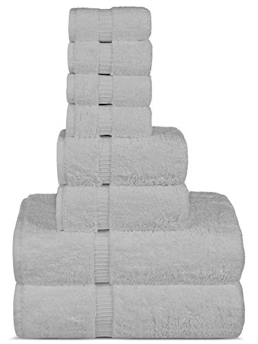 Chakir Turkish Linens | Hotel & Spa Quality 100% Cotton Premium Turkish Towels | Soft & Absorbent (8-Piece Towel Sets, White) Chakir Turkish Linens | Hotel & Spa Quality 100% Cotton Premium Turkish Towels | Soft & Absorbent (8-Piece Towel Sets, White)