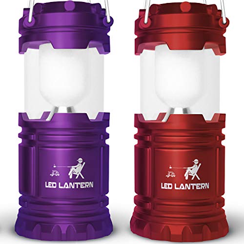 Mallome Lanterns Battery Powered Led - Camping Lantern Emergency Hurricane Lights - Portable Camp Tent Lamp Light Operated At Home, Indoor, Power Outages #TOP30