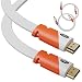 Flat HDMI Cable 6 ft - 2-Pack - High Speed HDMI Cord - Supports, 4K Video at 60 Hz, 3D, 2160p - HDMI Latest Standard - HDCP 2.2 Compliant, CL3 Rated - 6 Feet