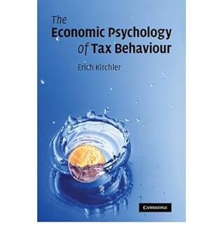 [(The Economic Psychology of Tax Behaviour )] [Author: Erich Kirchler] [Apr-2009] book cover