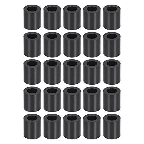 YOKIVE 100 Pcs Black Round Spacer, Unthreaded Washers with High Insulation Effect, Keep Height Consistent