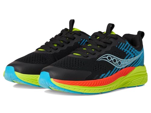 Saucony Hurricane KDZ (Big Kid) Sneaker, Multi, 5.5 US Unisex