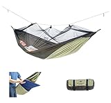 AMAZONAS Ultra-Light Hängematte Moskito Traveller Thermo XXL 780g 305 x 160cm Packmaß 31 x 11 cm bis 200kg in Grün