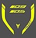 Tank-Aufkleber-Set für Yamaha MT-09 2017-2020 GS-MT-09-2017-2020 (Fluo)