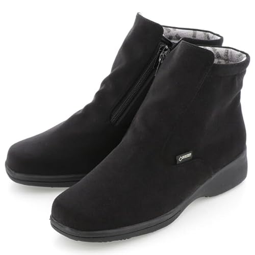 [リバティハウス] 透湿防水ショートブーツ LH-160 ブラック 25