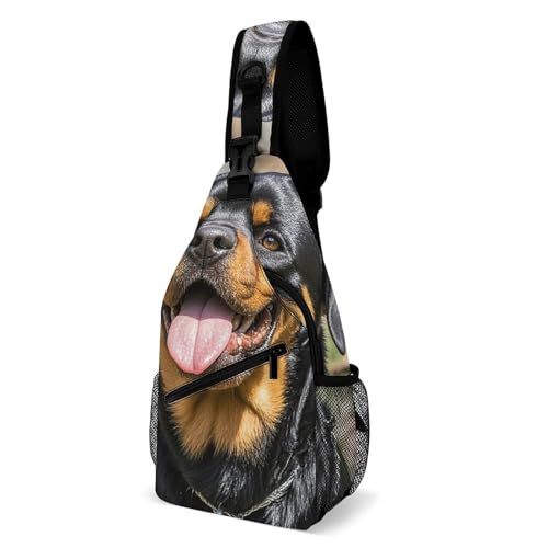 Mochila de viaje para senderismo con diseño de Rottweiler perfecta para escapadas de montaña