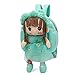 rongxin Cartoon Kinderschultasche Kindergarten Jungen und Mädchen 1-5 Jahre alt Kinderrucksack 3D Schultasche für Grundschüler (Color : A Green)