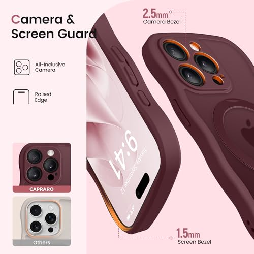Coque iPhone 15 Pro antichoc translucide mate rouge avec support - 7