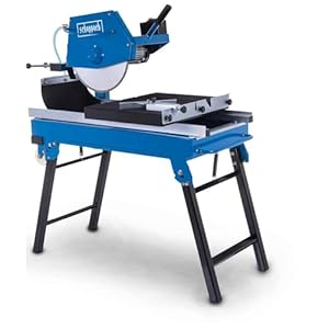 Scheppach HSM4000 Steintrennmaschine | 800mm Schnittlänge | 110mm Schnitthöhe | Fliesenschneider | inkl. Fahrvorrichtung & Diamanttrennscheibe | inkl. Wasserpumpe & Winkelanschlag | Sägekopf 0°- +45°