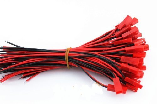 VIMVIP® 10 Pairs 100mm JST 2 Pin Connector Plug Lead Wire for Rc Lipo Battery Discharge Esc Bec Board Line Male & Female Pack of 20pcs - Thumbnail 2