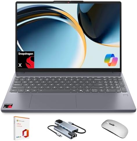 Lenovo Ideapad Slim 3X Laptop, 15.3’’ WUXGA Display, 16GB LPDDR5X...