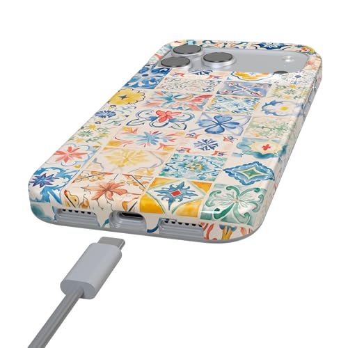 Casely iPhone 17 Pro Case | Tuscan Tiles | Dolce Vita | Compatible with MagSafe | Classic Ultra Slim Design by Casely - Used condition - Image 4