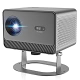 Mini Projector with WiFi and Bluetooth, Smart Portable Projector 4K Support, 300 ANSI Lumens, Android 13, Auto Keystone Correction & Electric Focus, 200' Screen Compatible with iPhone/Laptop/TV Stick