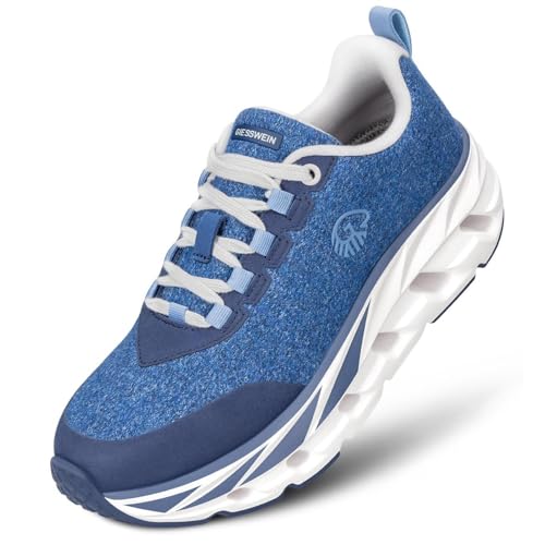 Giesswein Wool Dream Women – Damen Merino Sneaker mit ETPU Luftkissensohle, rutschfeste Gummisohle, Leichter Komfortschuh für Alltag & Freizeit
