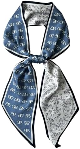 Silk Head Scarf for Hair Fashion Headwrap for Women Lightweight Neck Tie