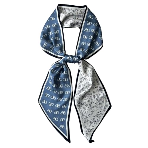 Silk Head Scarf for Hair Fashion Headwrap for Women Lightweight Neck Tie