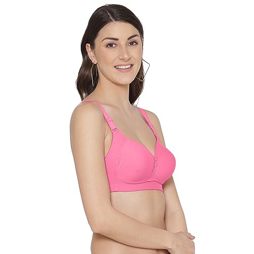 Image of Tweens Lite Wite - Minimiser Medium Padded Cotton Lycra Bra (Plus Size) - Triple Hook - Full Coverage - Wirefree - Seamless T-Shirt Bra