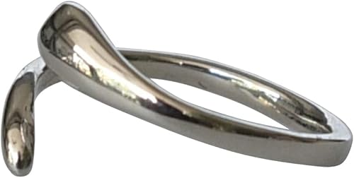 Miniatura 18 de Creations - Anillo de plata de ley 925 hecho a mano, anillo de dedo del pie ajustable, fino clásico delicado dedo abierto, anillos de meñique