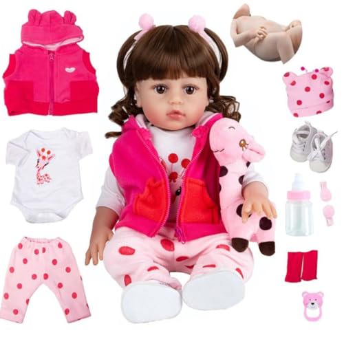 Sweetie Reborn Boneca Bebê Reborn Girafinha 48cm Acessorios Presente