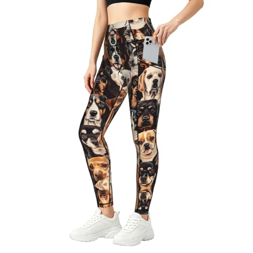 Pantalones de yoga anti transparencias con bolsillos para guardar el móvil