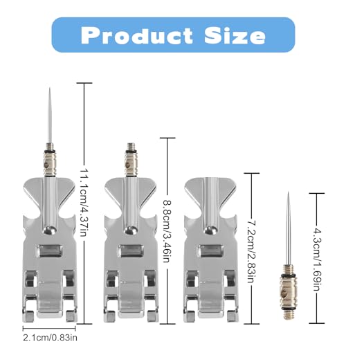 Image of Multi-Purpose Titanium Toothpicks, Portable Metal Toothpicks for Teeth, Reusable Stainless Steel Toothpick for Restaurant Travel Home and Outdoors. (Silver)